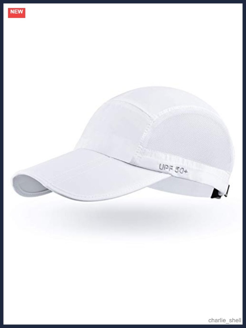 Unisex Baseball Cap UPF 50 Foldable Large Bill Adjustable Hat